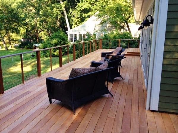 Garapa tropical hardwood decking
