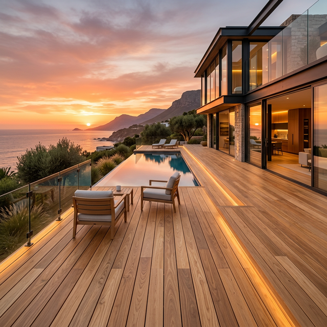 Luxury Wood Decking Gold Lighting 1772647680373